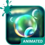 splashing bubble keyboard android application logo